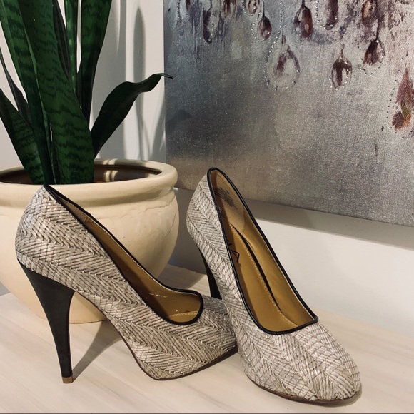 MIA Shoes - 3 for $25 MIA Petra ~ Bamboo Woven High Heel Pumps